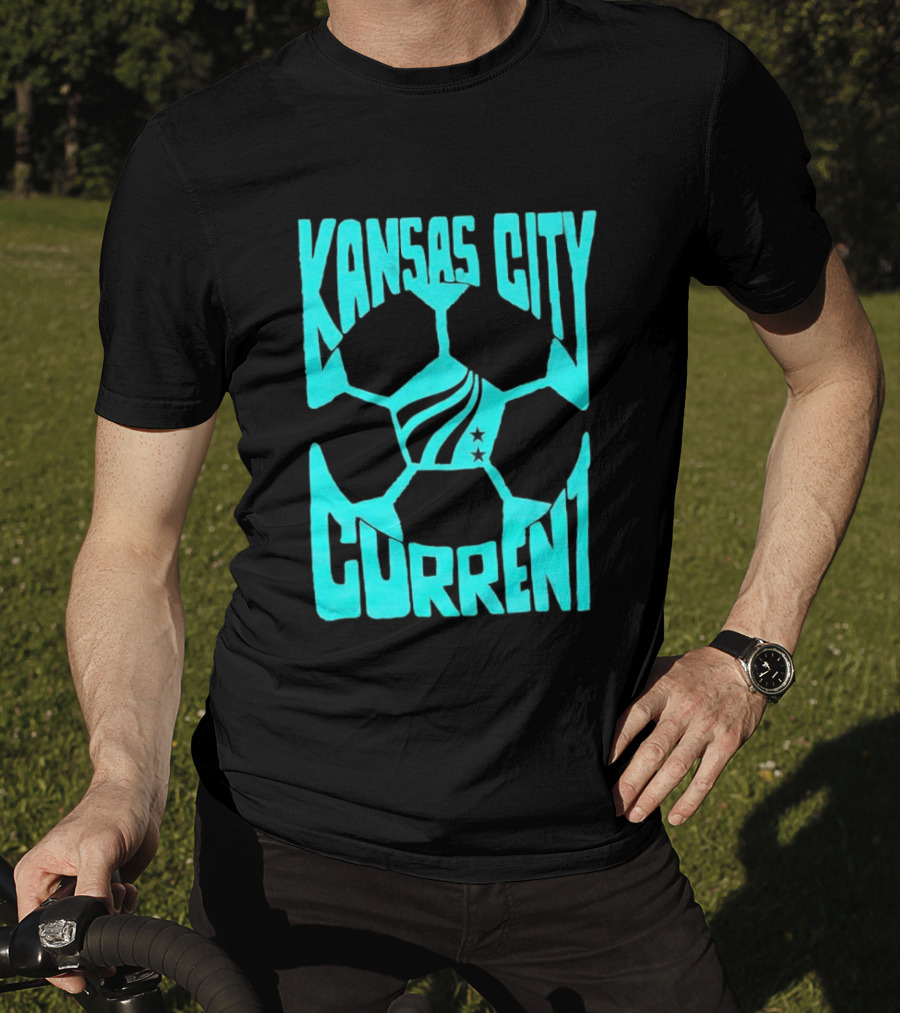 Kansas City Current NWSL Soccer Ball Kansas City Current T-Shirt