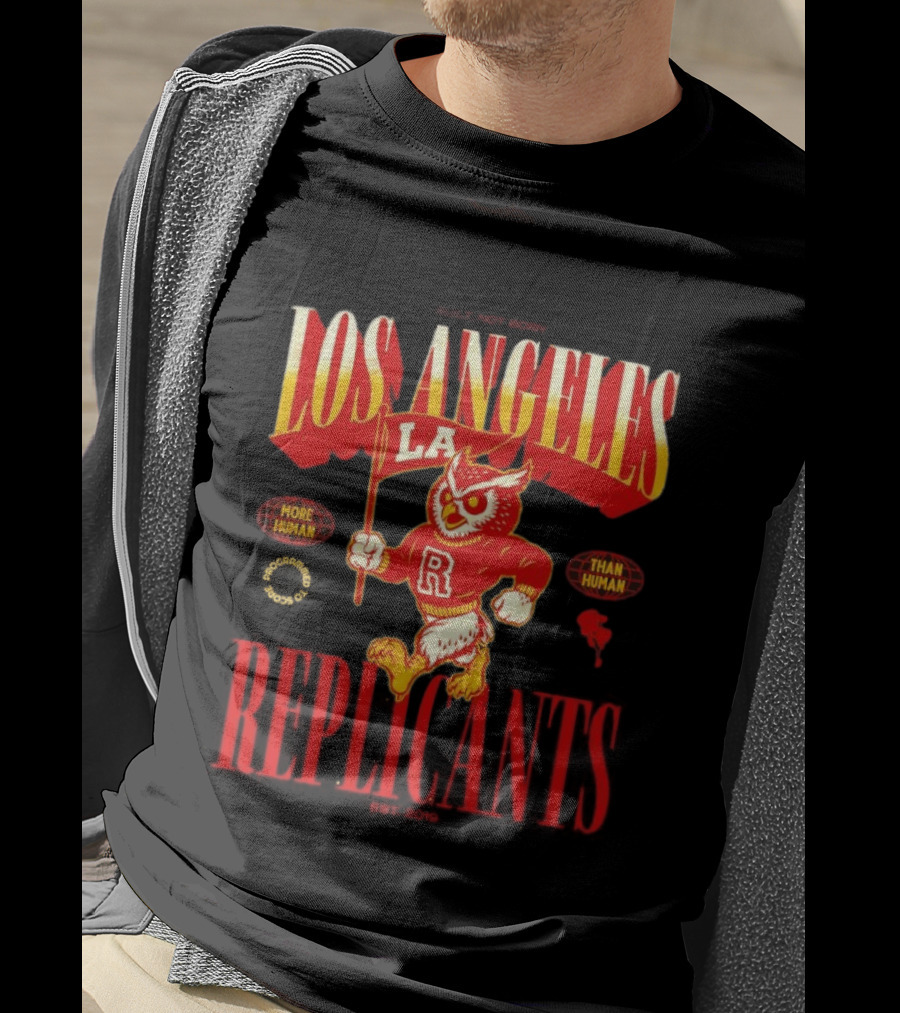 Los Angeles Replicants Owl Mascot More Human Than Human Blade Runner Est 2019 T-Shirt