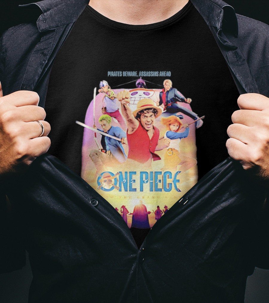 One Piece Luffy And Friends Pirates Journey To The Grand Line T-Shirt