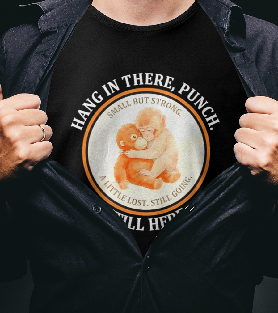 Hang In There Punch Small But Strong A Little Lost Still Going Still Here T-Shirt