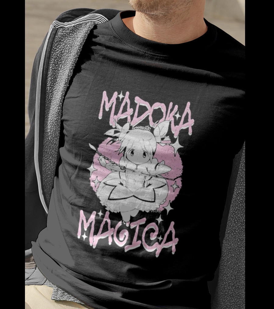 Madoka Magica Puella Magi Character Pink Tones T-Shirt