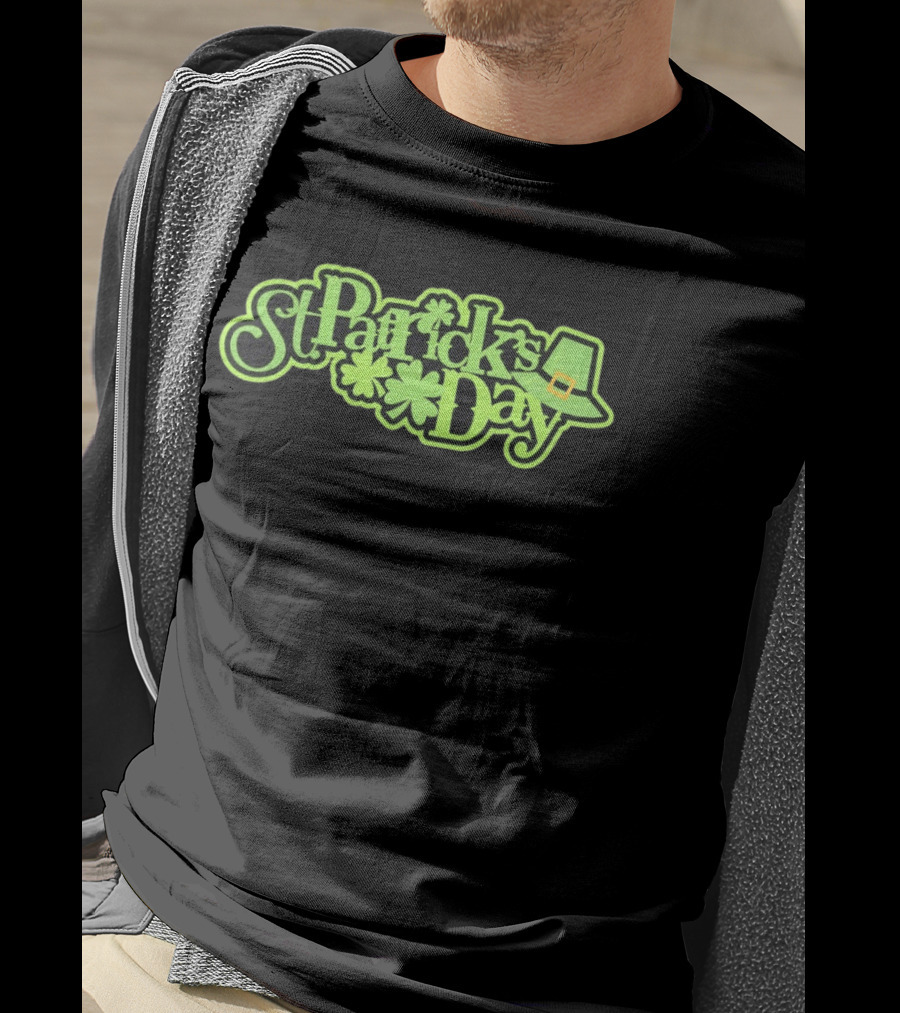 St Patrick's Day Shamrock And Leprechaun Hat T-Shirt