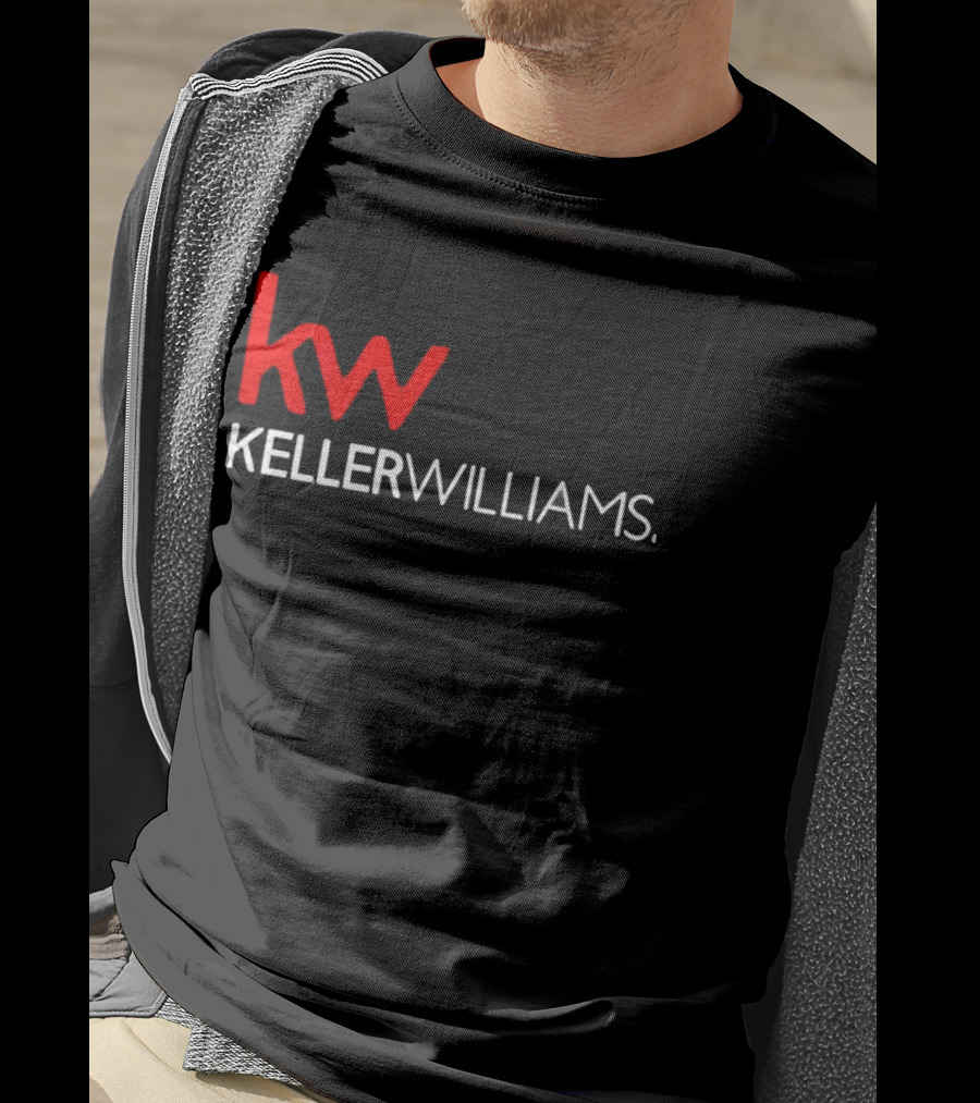 Keller Williams KW Full Mixed Red And White Vertical T-Shirt