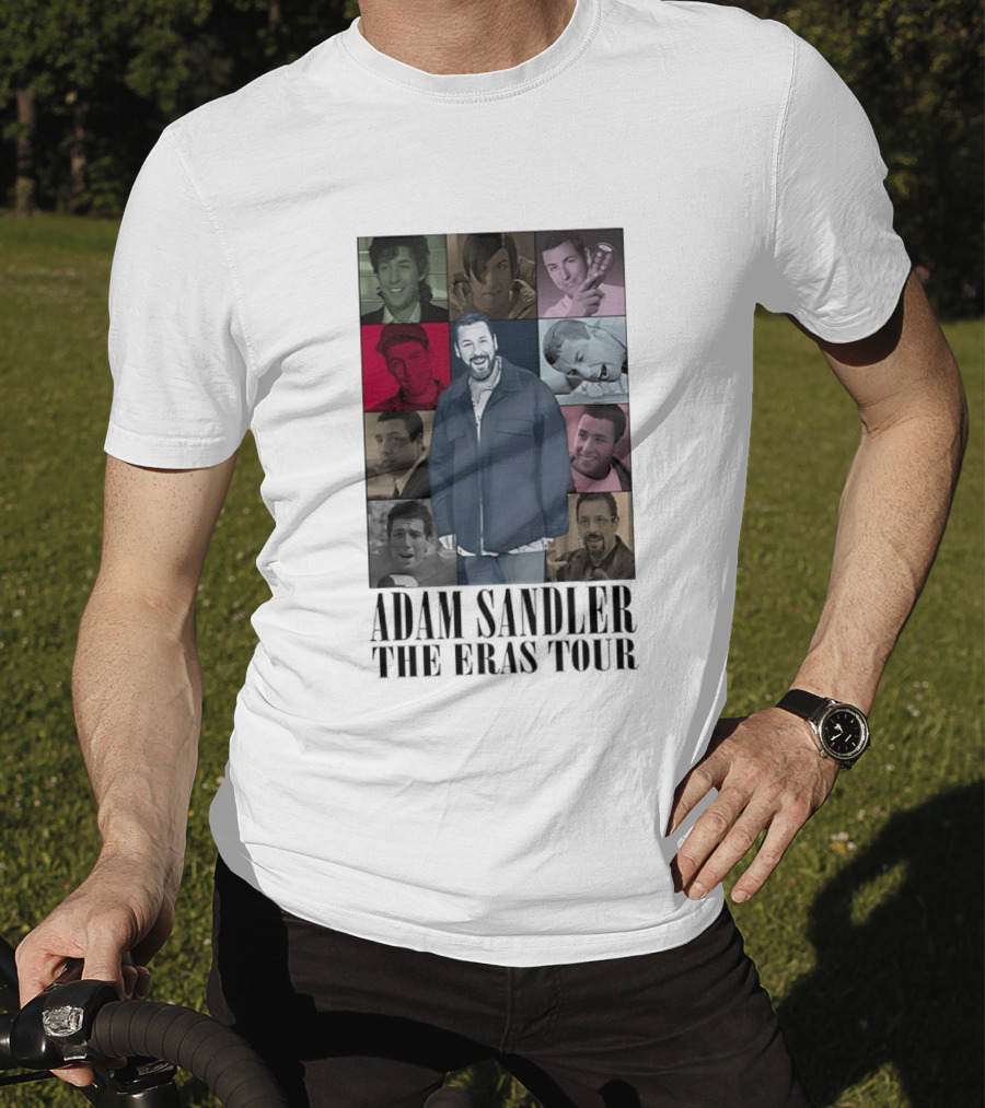 Adam Sandler The Eras Tour Nine Iconic Characters Collage T-Shirt