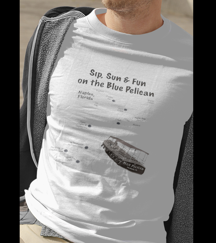 Sip Sun And Fun On The Blue Pelican Tropical Getaway Adventure T-Shirt