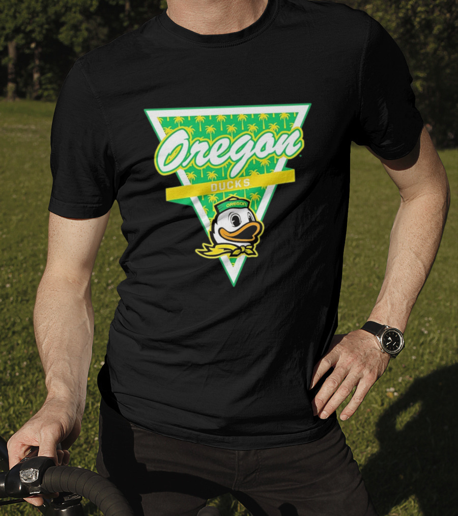 Oregon Ducks Palm Tree Triangle T-Shirt