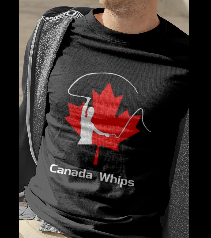 Canada Whips Maple Leaf Whip Cracking T-Shirt
