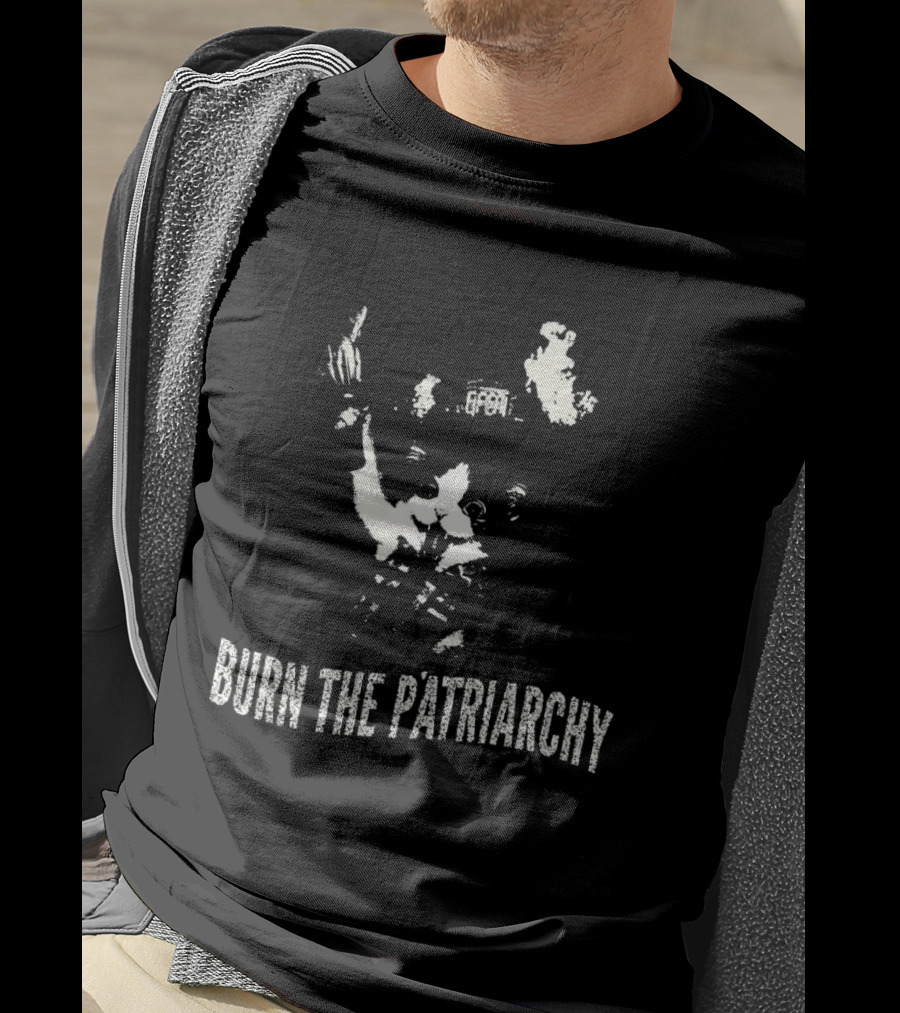 Cat Burn The Patriarchy Uplift Feminism Revolution Empowerment T-Shirt