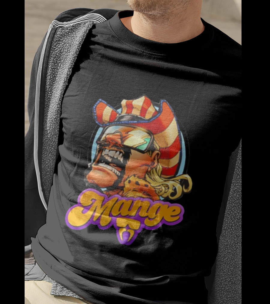 Mange Celebrate All Things Bold Comic Style Retro Hero T-Shirt