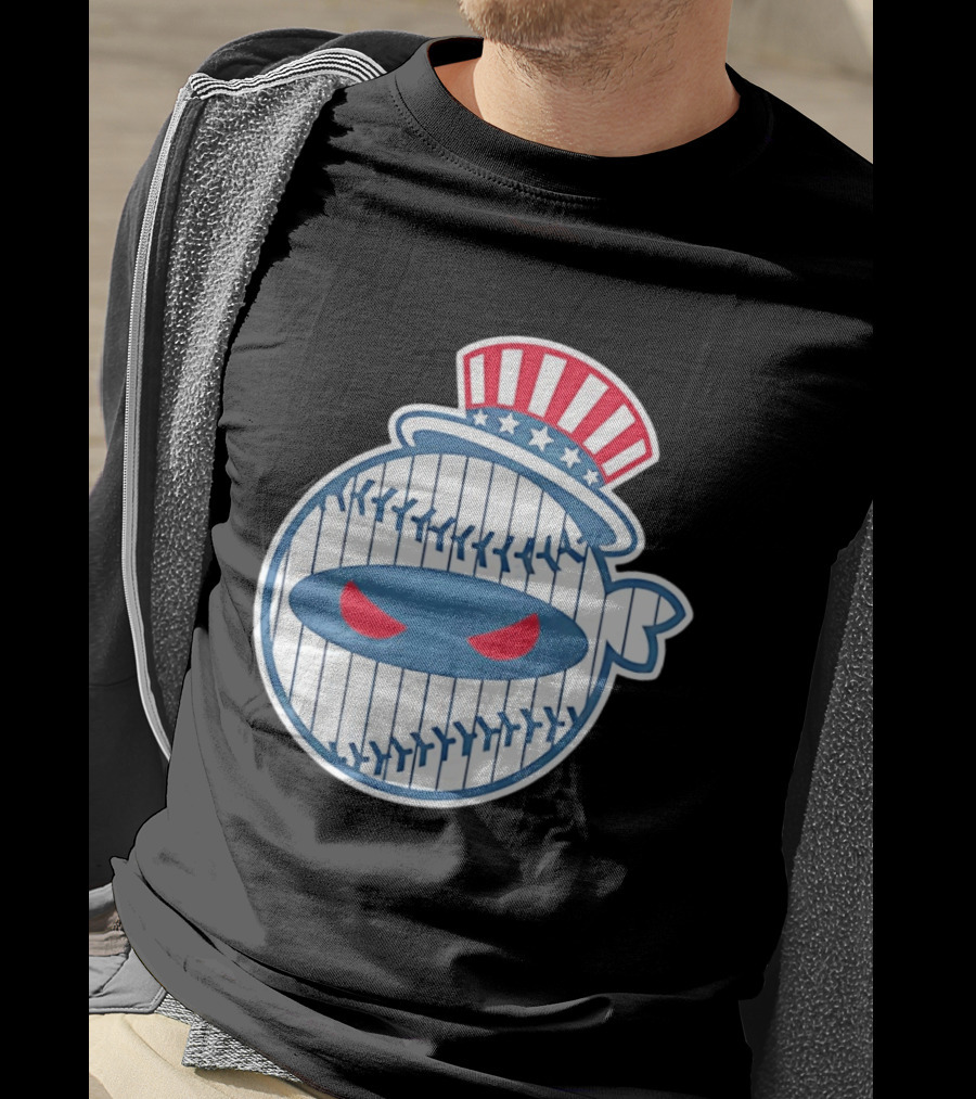New York Yankees Pitching Ninja Baseball T-Shirt