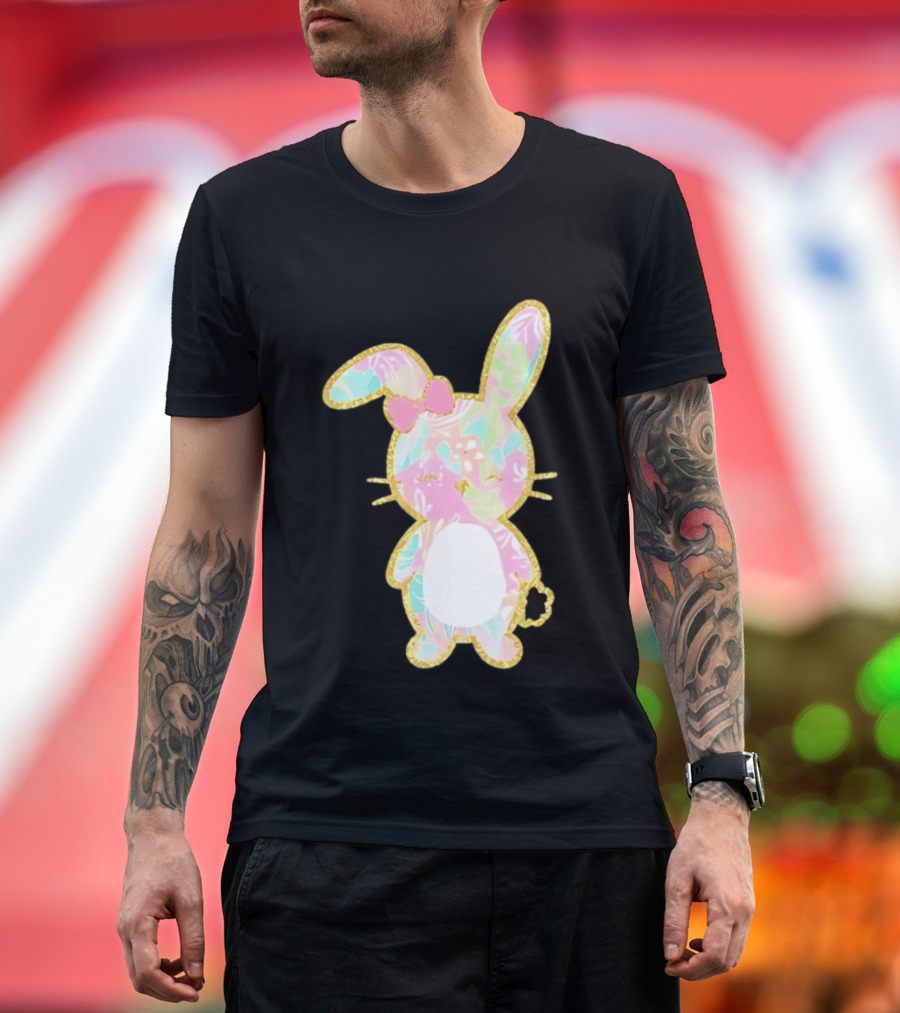 Palm Beach Pastel Preppy Bunny Easter Aesthetic T-Shirt