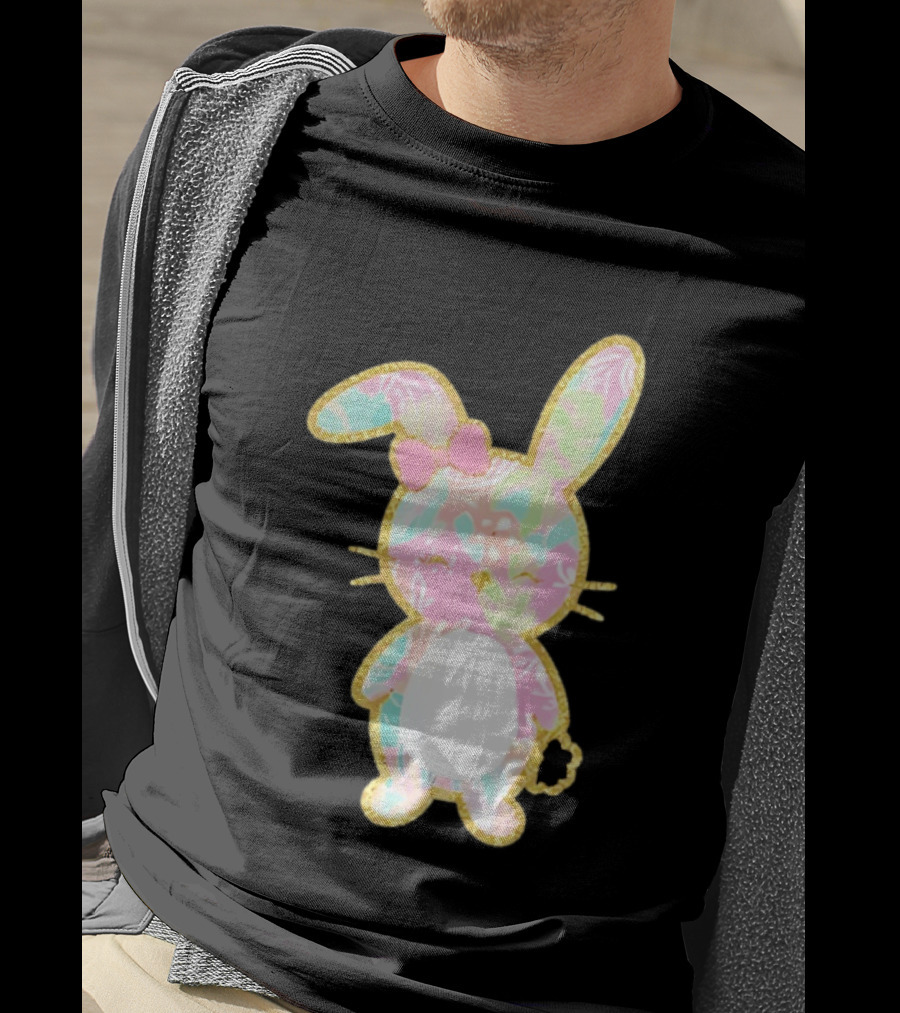 Palm Beach Pastel Preppy Bunny Easter Aesthetic T-Shirt