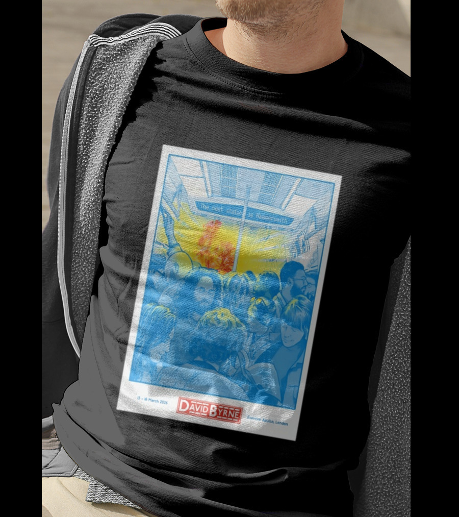 David Byrne Eventim Apollo London March 15 16 2026 Hammersmith Subway T-Shirt
