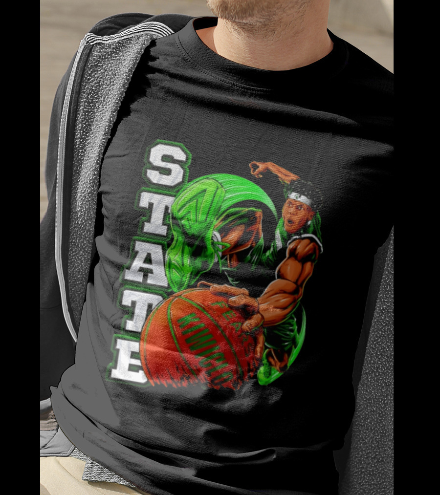 STATE Jeremy Fears Jr The Floor General Michigan Spartans Kiwicho T-Shirt