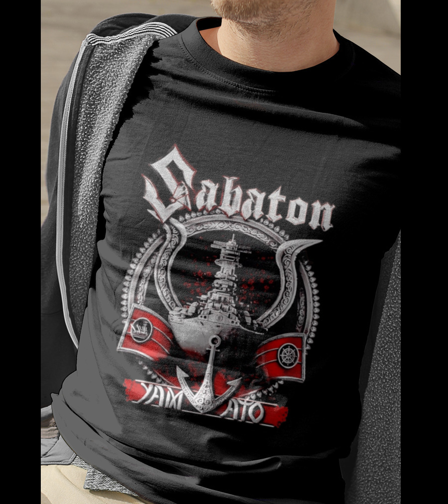 Sabaton Yamato Warship Anchor Nautical T-Shirt
