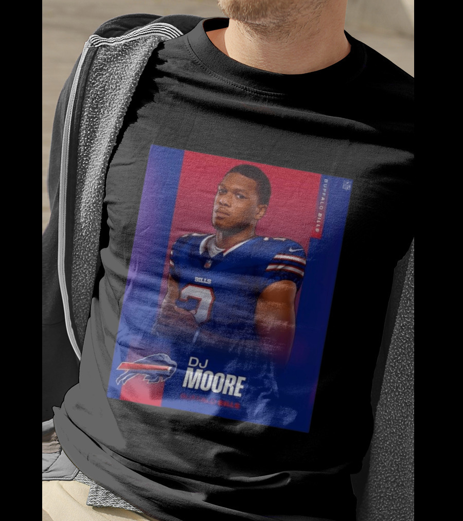 DJ Moore Buffalo Bills 2026 NFL Team Edition T-Shirt