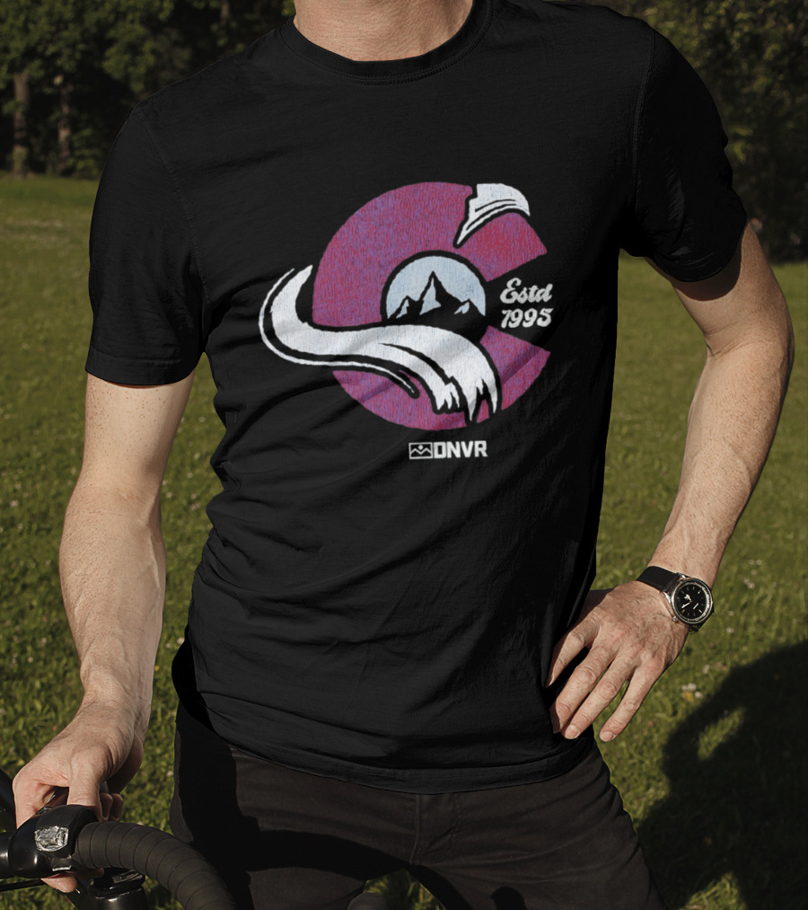 DNVR Colorado Avalanche Ice Hockey Est 1995 T-Shirt