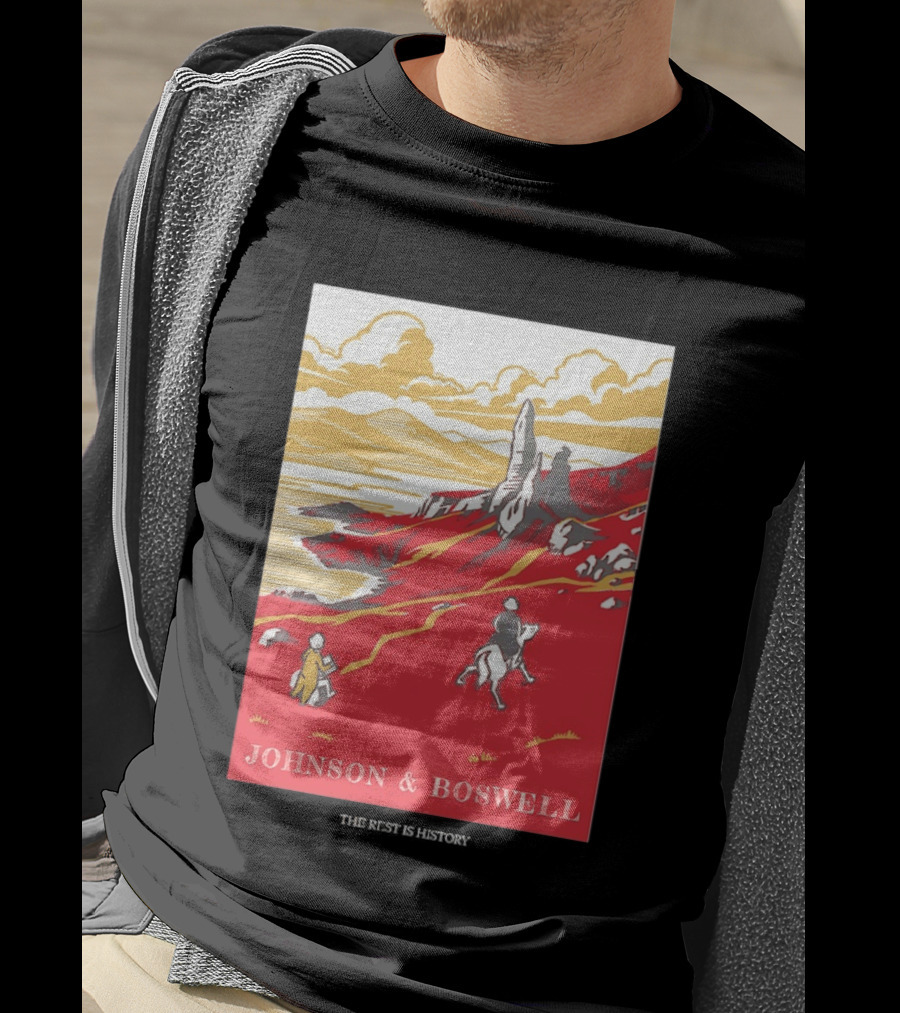 Johnson And Boswell Journey Through Red Landscape And History T-Shirt