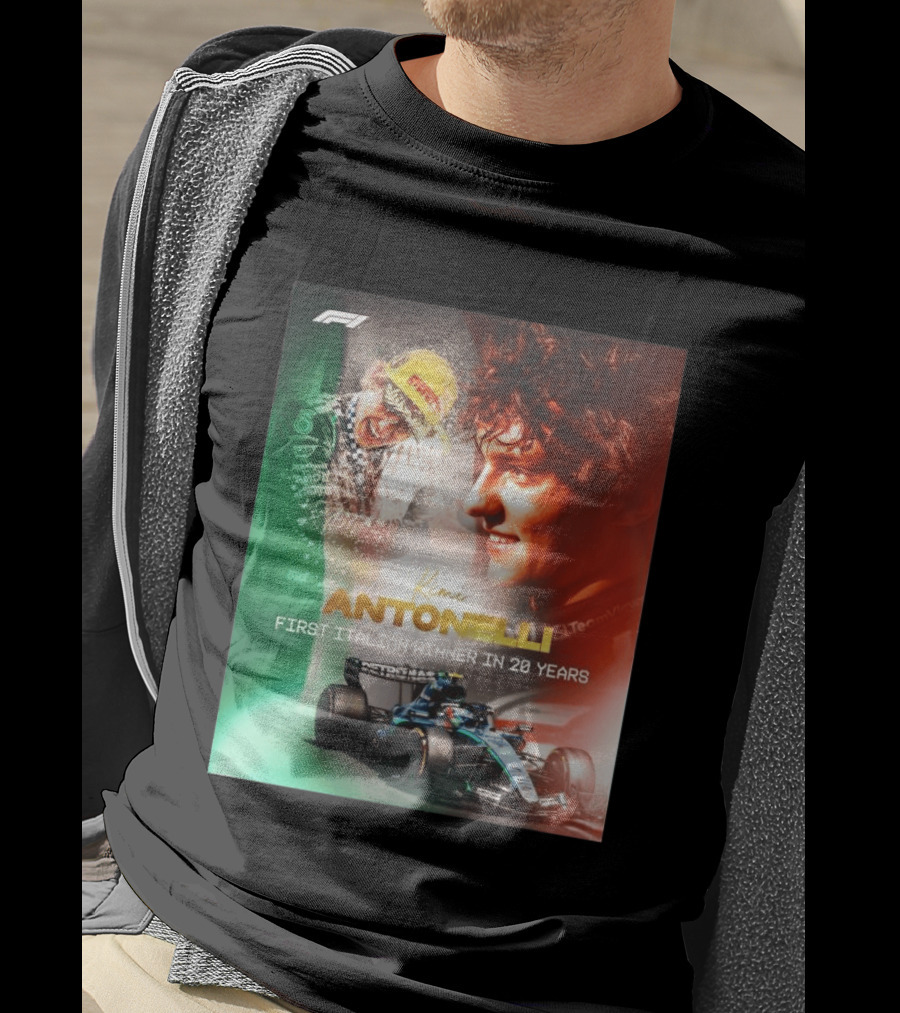 F1 Kimi Antonelli First Italian Winner In 20 Years T-Shirt
