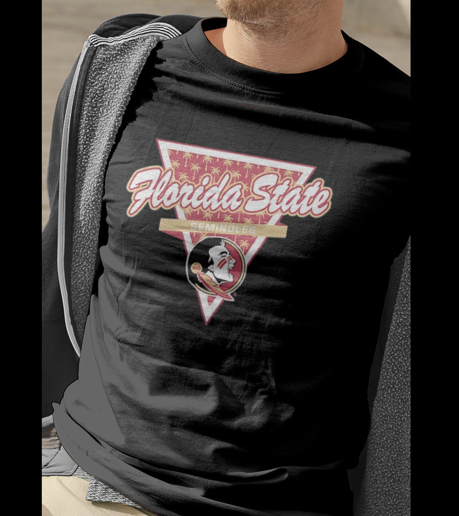 Florida State Seminoles Palm Tree Triangle T-Shirt