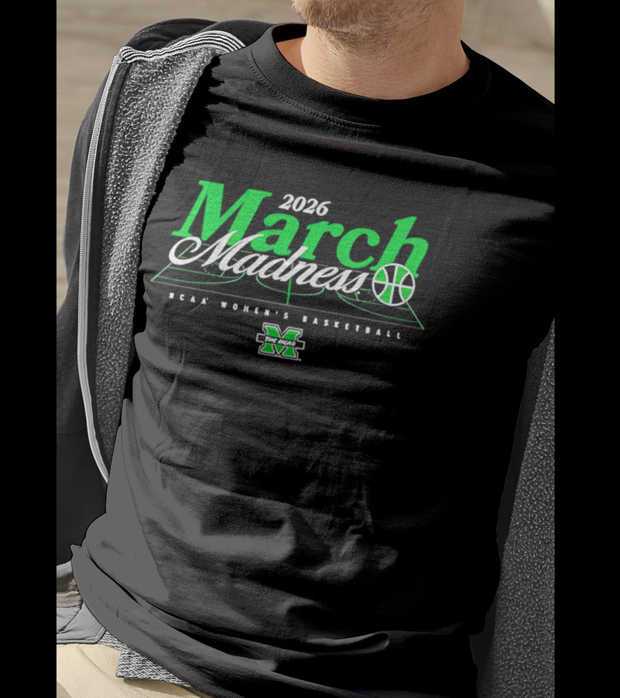 2026 March Madness NCAA Women's Basketball Marshall T-Shirt
