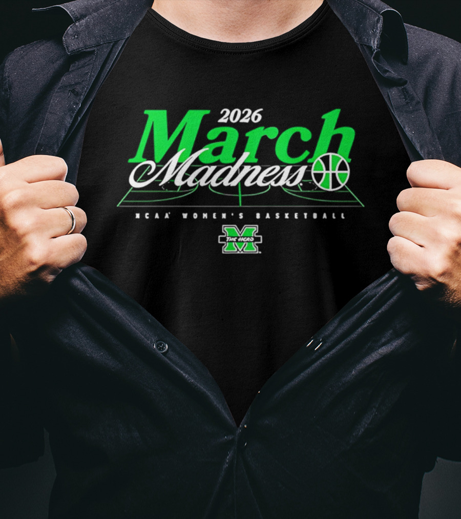 2026 March Madness NCAA Women's Basketball Marshall T-Shirt