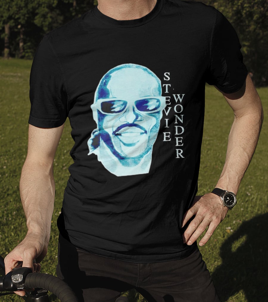Stevie Wonder Signed Sealed Delivered Blue T-Shirt