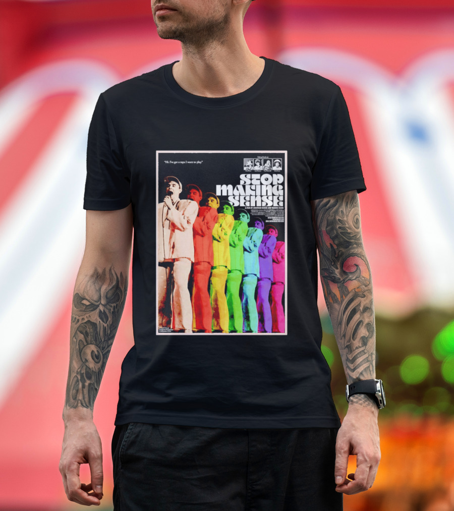 Stop Making Sense Rainbow Concert Film T-Shirt