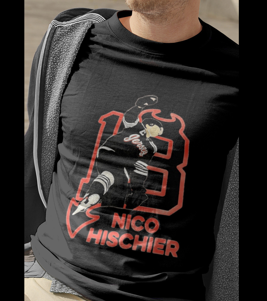 Nico Hischier New Jersey Devils Hockey T-Shirt