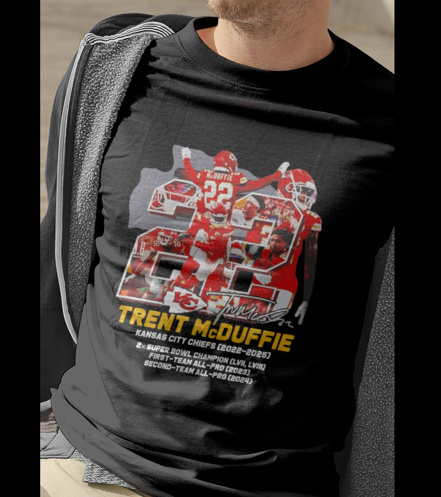 Kansas City Chiefs Trent McDuffie 2022 2025 Thank You For The Memories T-Shirt
