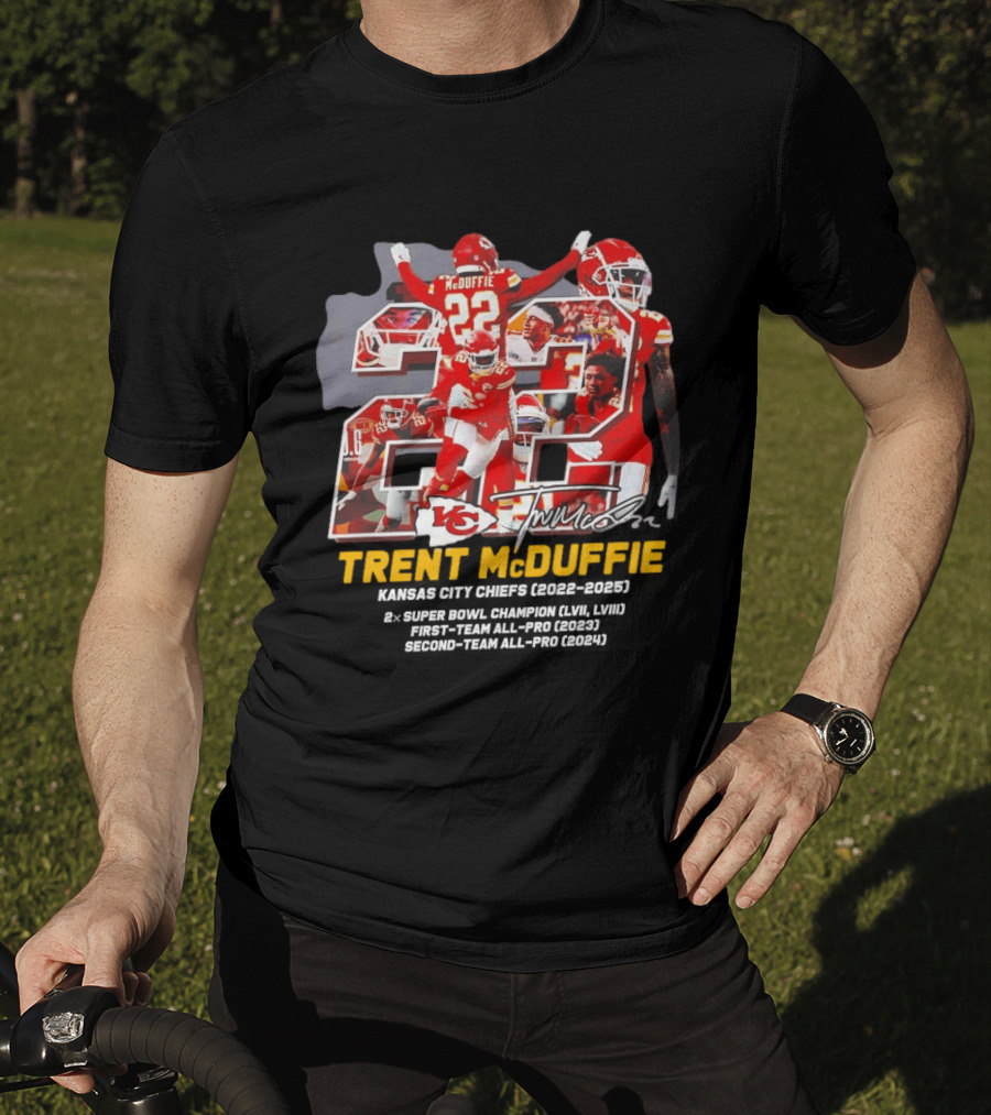 Kansas City Chiefs Trent McDuffie 2022 2025 Thank You For The Memories T-Shirt