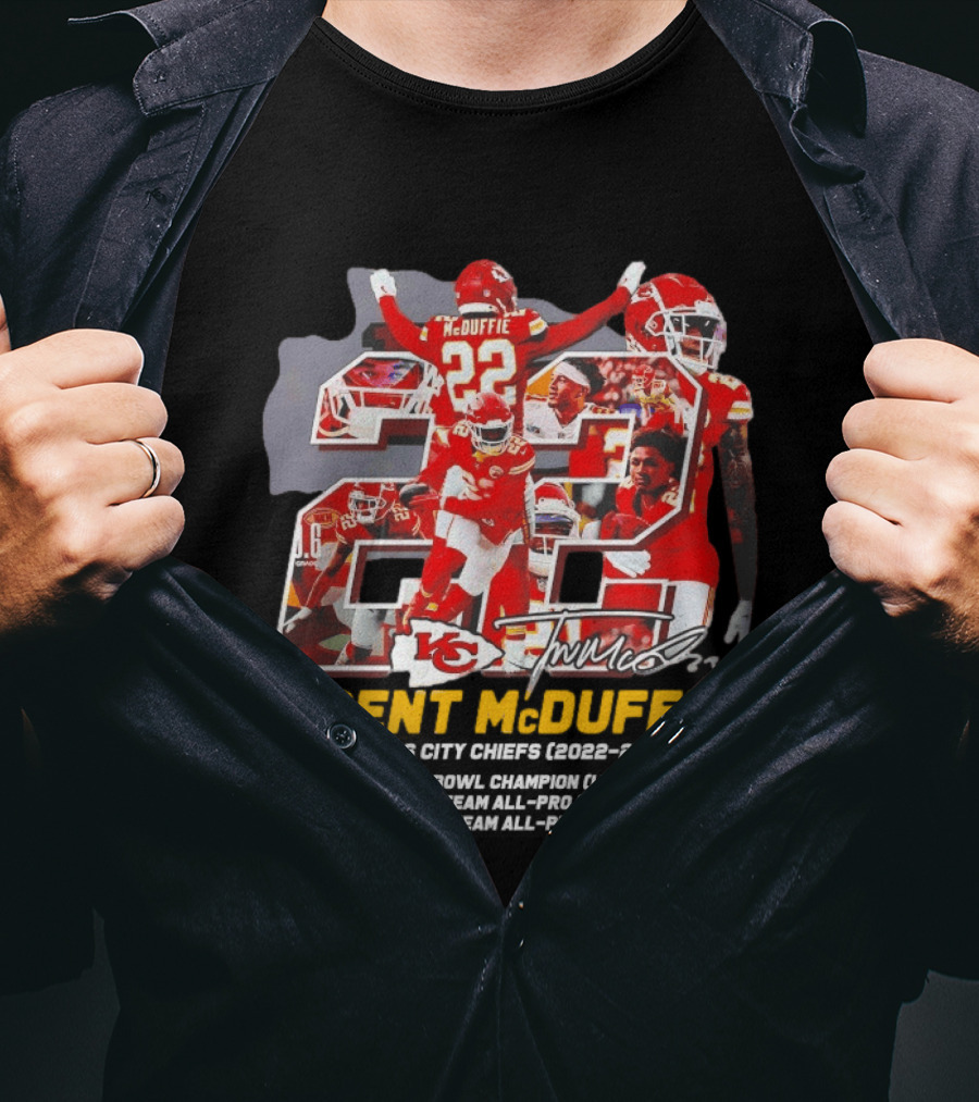 Kansas City Chiefs Trent McDuffie 2022 2025 Thank You For The Memories T-Shirt