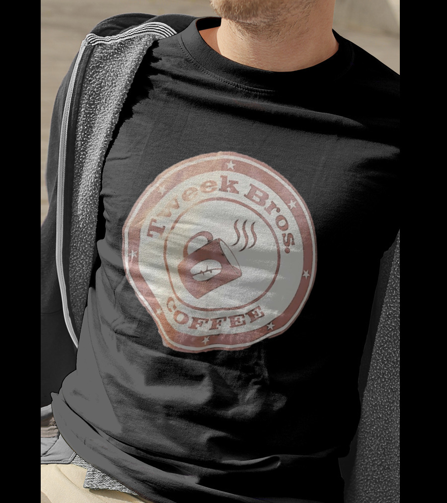 Tweek Bros Coffee Logo With Stars And Steam T-Shirt