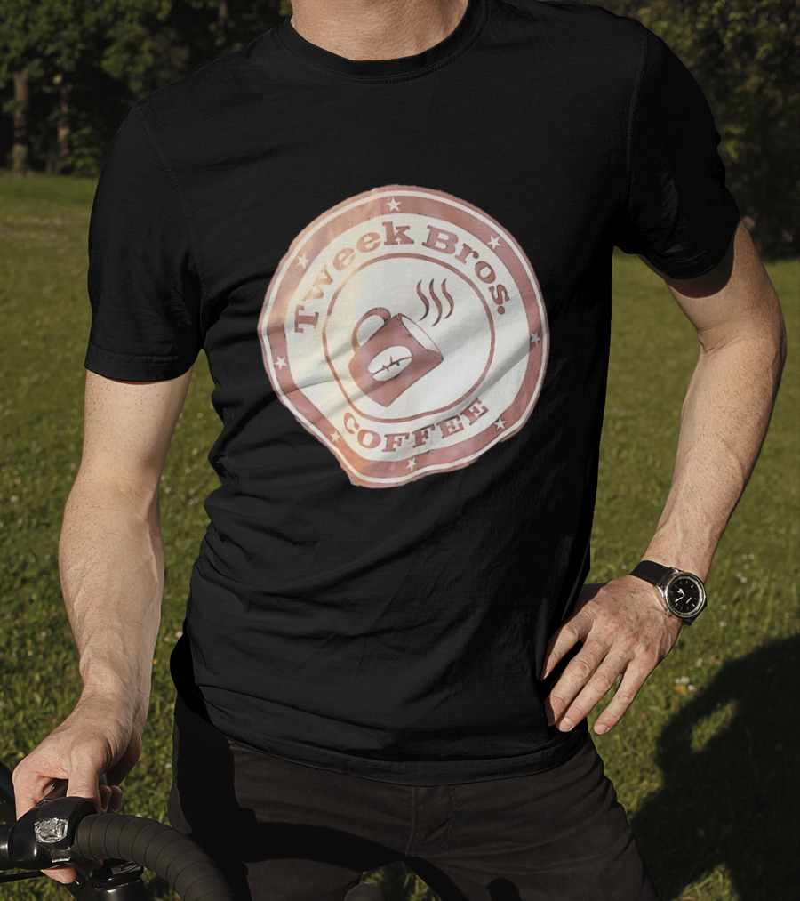 Tweek Bros Coffee Logo With Stars And Steam T-Shirt