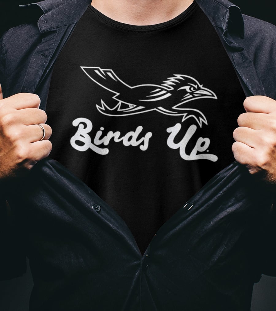 UTSA Roadrunners Birds Up Spirit Fan Gear T-Shirt