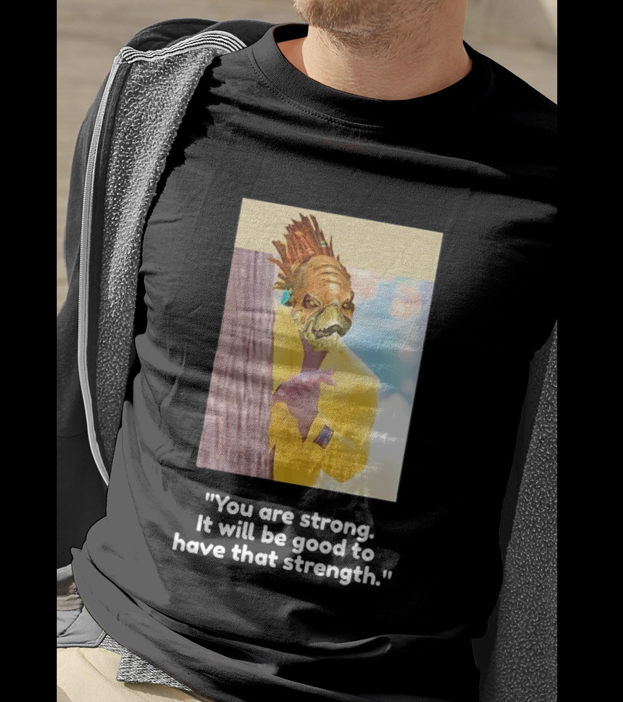 You Are Strong Murloc Character Yellow Suit Memorable Image T-Shirt