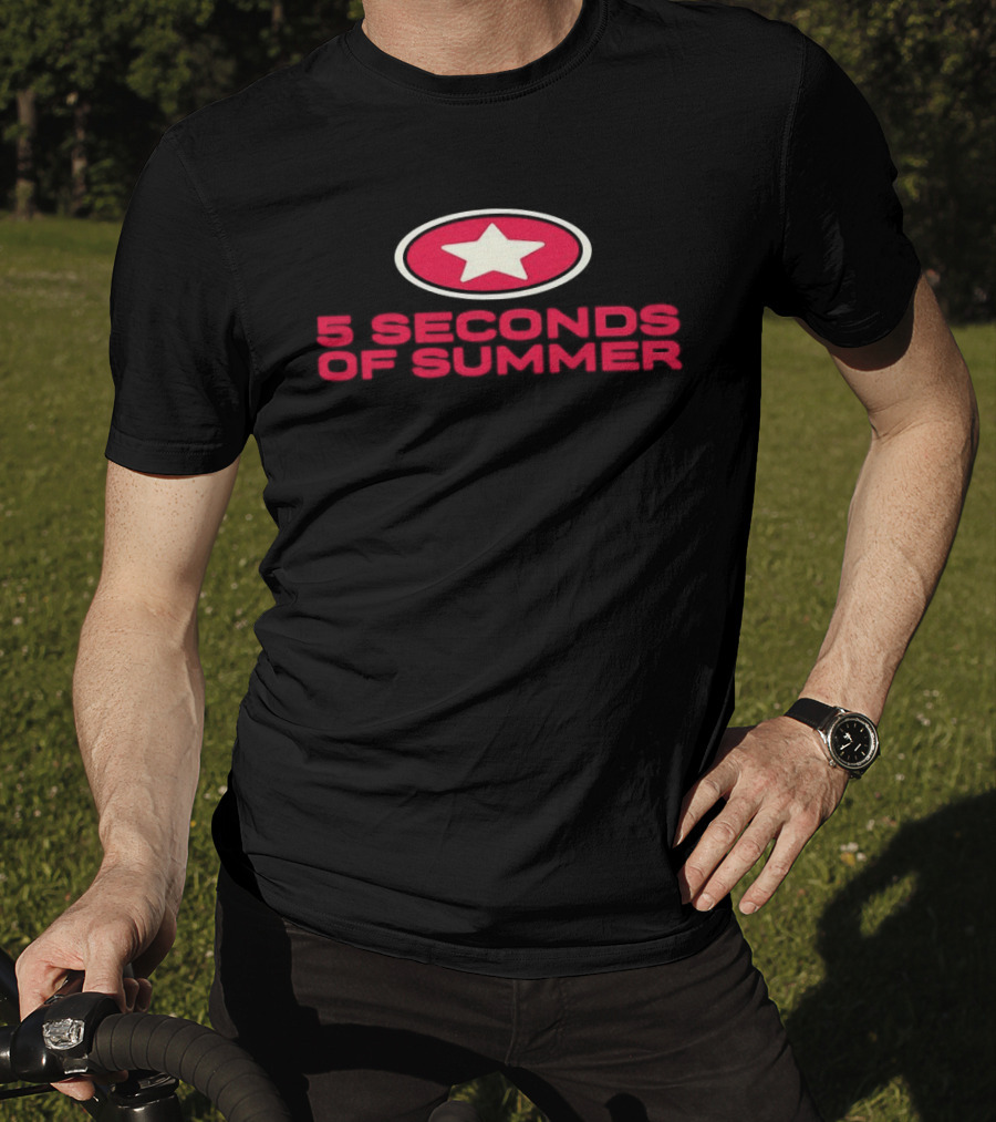 5 Seconds Of Summer World Tour Belfast UK Star T-Shirt