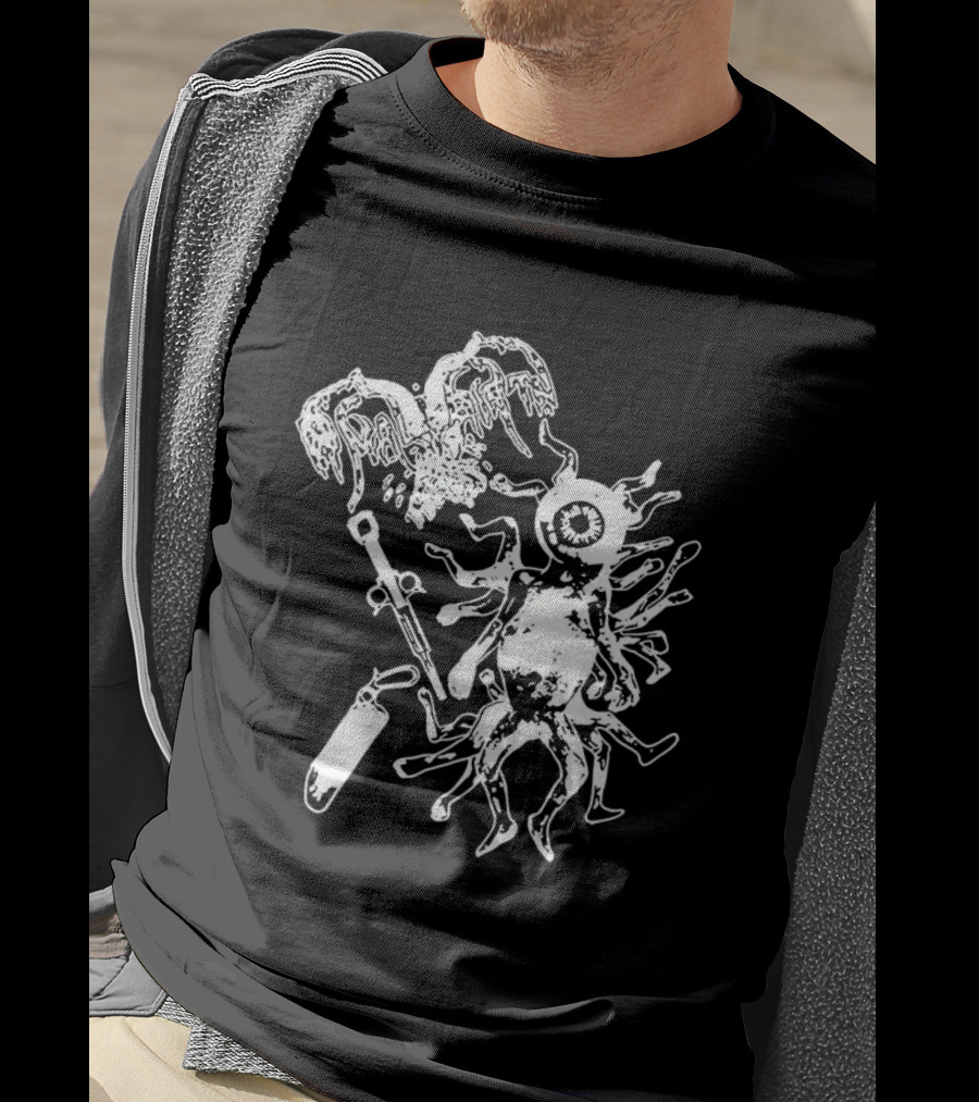 Anal Birth Fetal Abominations Alien Creature Art Horror T-Shirt