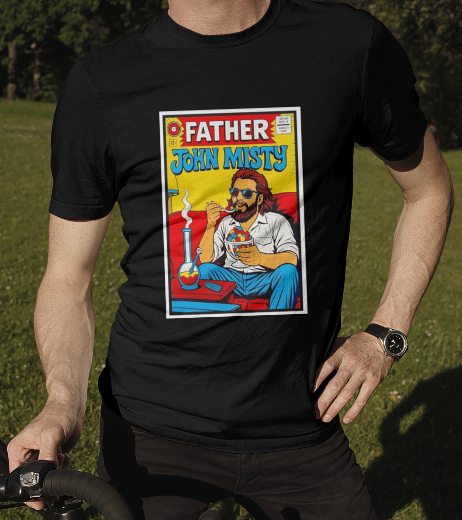 Father John Misty Trefort Music Hall March 27 2026 Comic T-Shirt