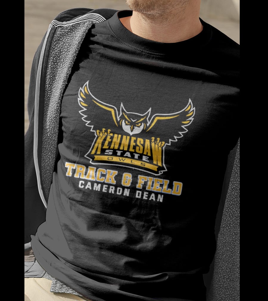 Kennesaw State Owls Track And Field Cameron Dean University Sports Gear T-Shirt
