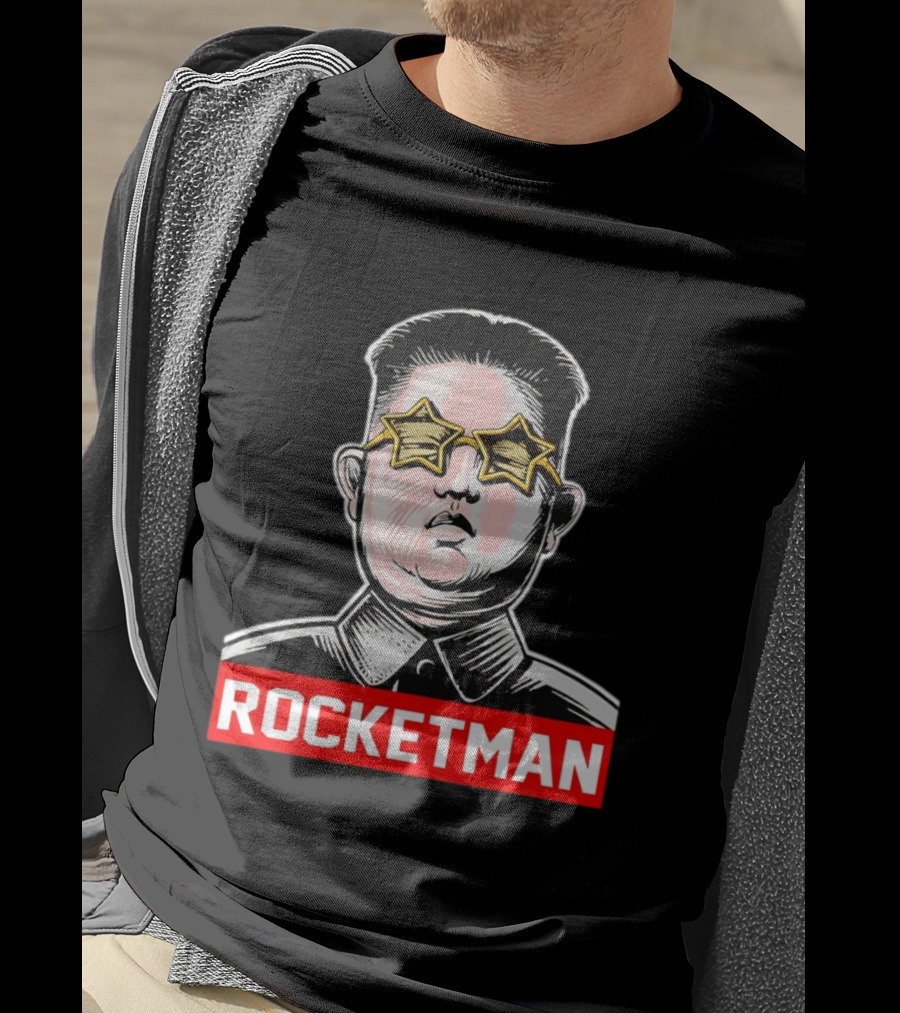 Kim Jong Un Star Glasses Rocketman T-Shirt