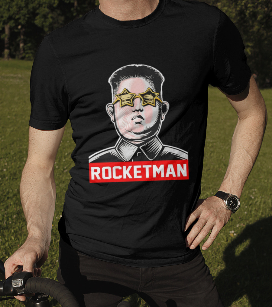 Kim Jong Un Star Glasses Rocketman T-Shirt