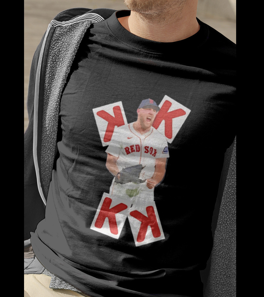 Garrett Crochet Red Sox Strikeout K Cards T-Shirt