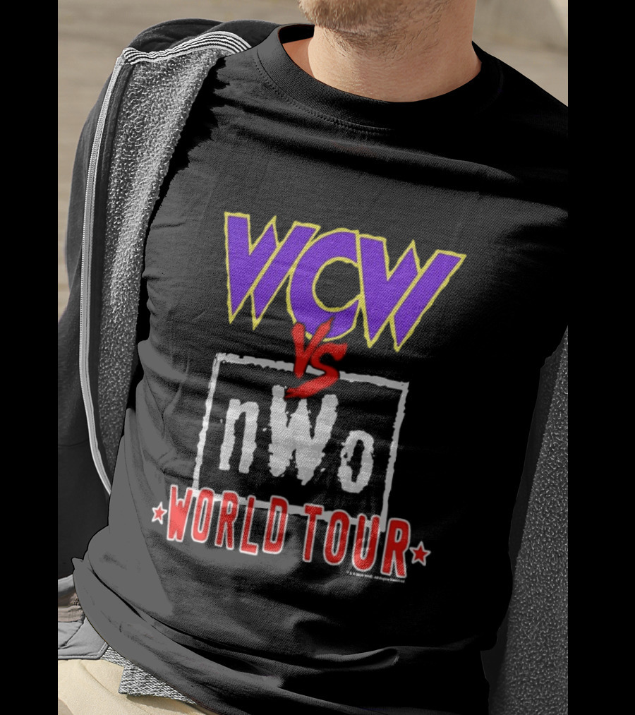 Heather Charcoal WCW Vs NWo World Tour Classic Wrestling Rivalry T-Shirt