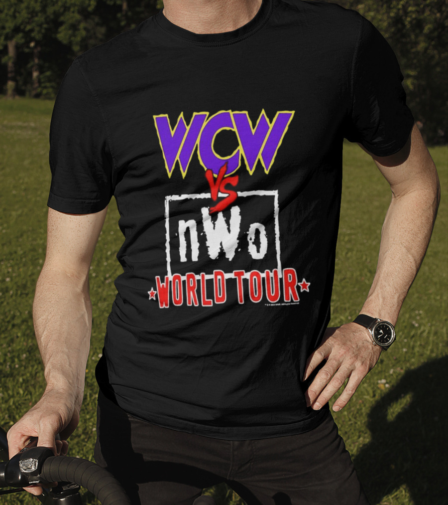 Heather Charcoal WCW Vs NWo World Tour Classic Wrestling Rivalry T-Shirt