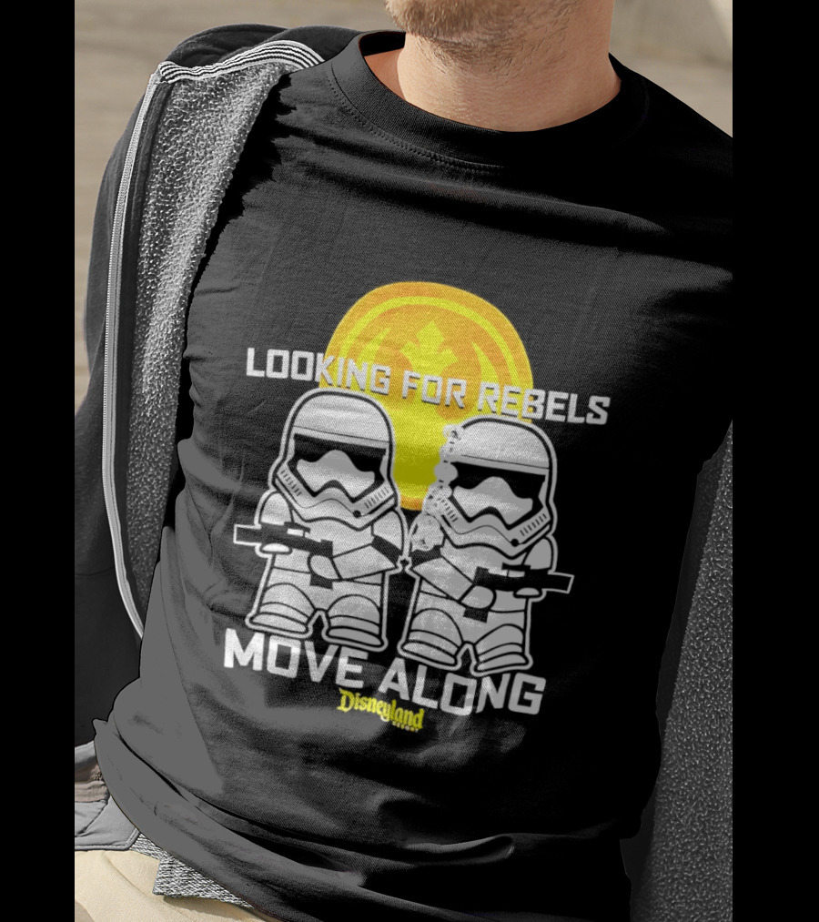 Stormtrooper Search Looking For Rebels Move Along Disneyland T-Shirt