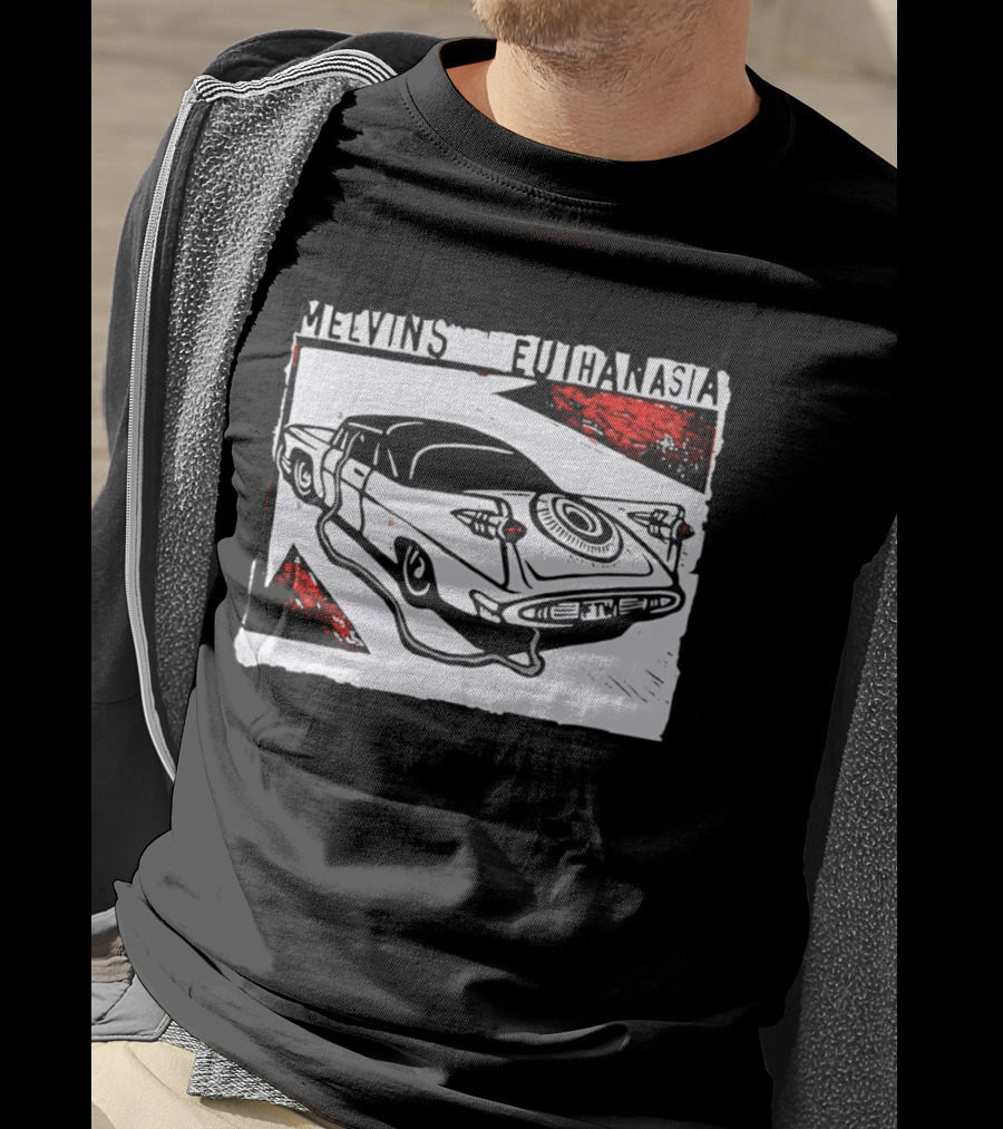 Melvins Euthanasia Rock Band Vintage Car T-Shirt
