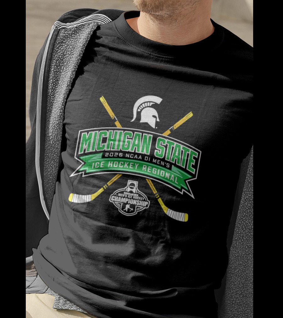 Michigan State Spartans 2026 NCAA DI Men's Ice Hockey Regional Event T-Shirt