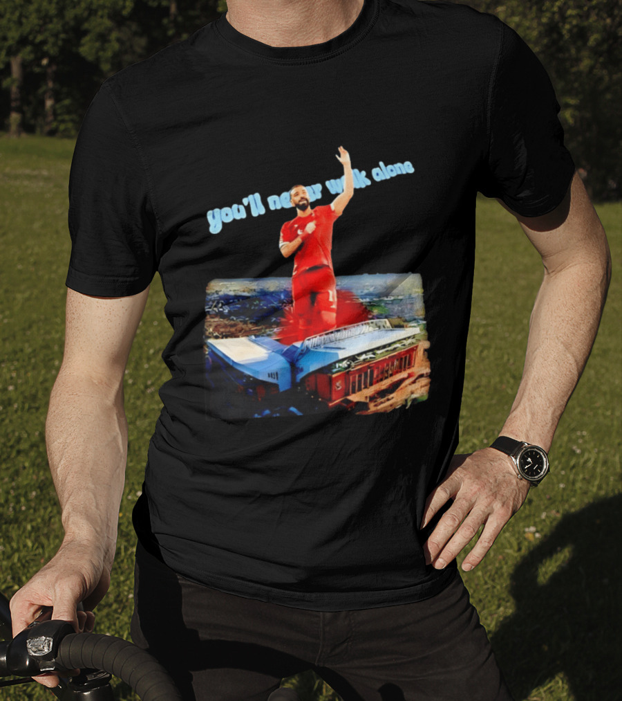 Mohamed Salah You'll Never Walk Alone Liverpool FC Stadium T-Shirt
