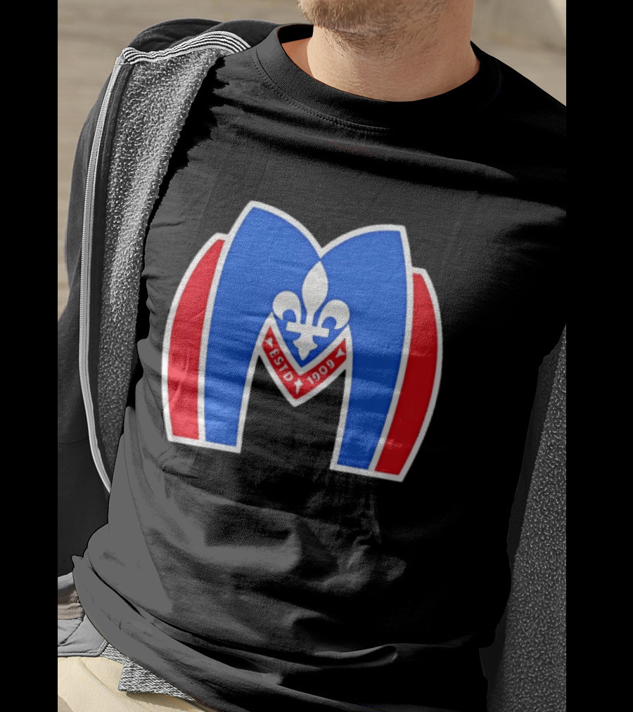 Montreal Metros Shane Hollander ESTD 1909 Fleur De Lis T-Shirt